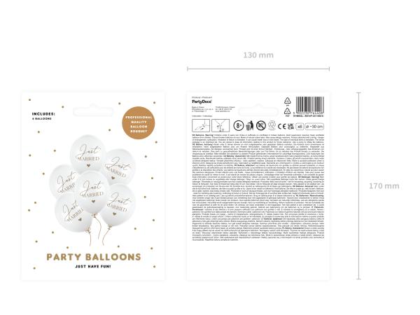 Latexballons - SET: Just Married - je ø 30cm
